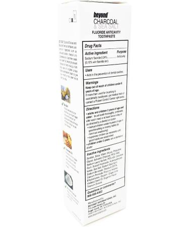 BEYOND Charcoal & Sea Salt Toothpaste - Natural Whitener for Fresh Breath | International Shipping Available - Buy Online on GoSupps.com