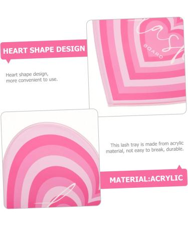 Buy POPETPOP Heart-Shaped Eyelash Plates - 3pcs Acrylic Trays for Lash Extensions | International Shipping Available - Buy Online on GoSupps.com