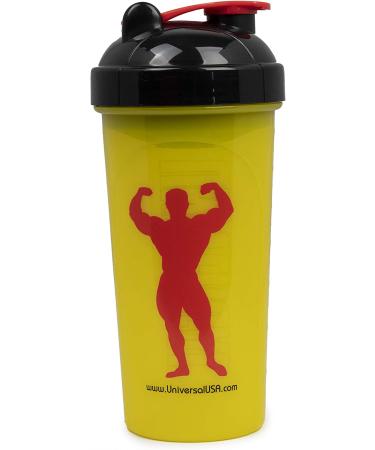Universal Nutrition Logo Shaker Cup - 700ml Yellow | Top Quality Mixing for Supplements - Buy Online on GoSupps.com