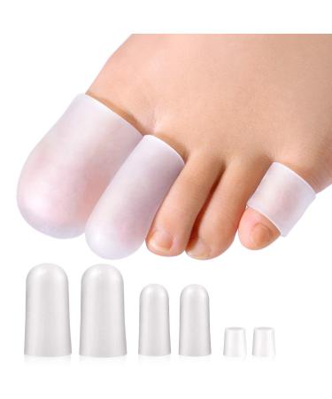 Promifun toe protection 14 packs toes large toe caps small toe protection to relieve foot pain ingrown toenails chicken eyes blisters hammer toe transparent - Buy Online on GoSupps.com