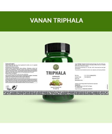 Vanan Triphala Capsules - 60 Ayurvedic Capsules for Digestive & Immune Support | Wellness & Balance - Buy Online on GoSupps.com