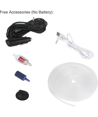 No.17 Mini Aquarium Air Pump - Adjustable 1-2W Ultra Quiet USB Charger - Ideal for Outdoor Fishing & Ventilation - Buy Online on GoSupps.com