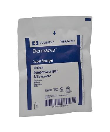 Covidien 441412 Dermacea Non-Woven Sponges 4-Ply 4" x 4" Size Pack of 1200