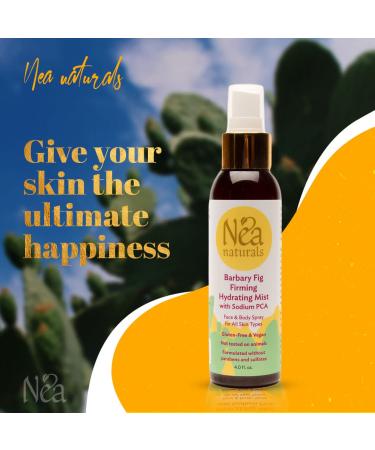 Barbary Fig Firming Facial Mist Spray - Hydrating Sodium PCA Moisturizer for Glowing Skin | 4 Fl Oz - All Skin Types - Buy Online on GoSupps.com