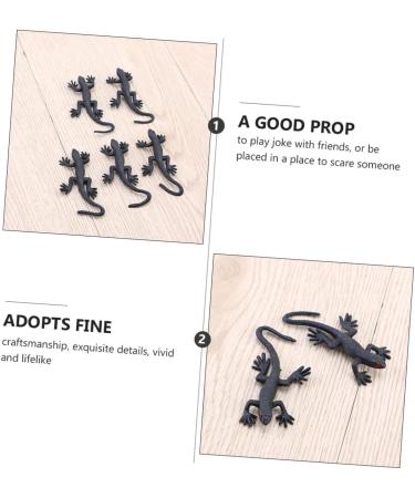 Safigle 10-Pack Halloween Gecko Simulation Toys - Mini 3.5x8cm Gecko Models for Halloween Decorations & April Fools' Day Gifts - Buy Online on GoSupps.com