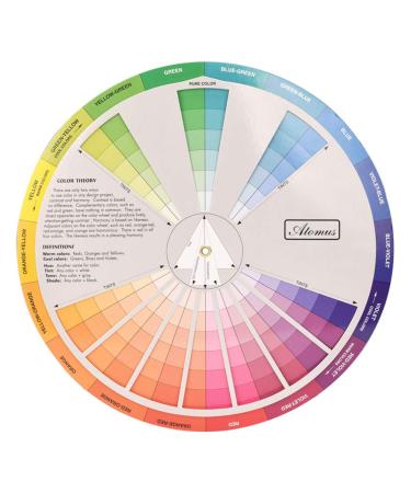 HEALIFTY Color Wheel Small Color Mixing Guide Standard Color Learning Board for Painting Drawing Adult coloring