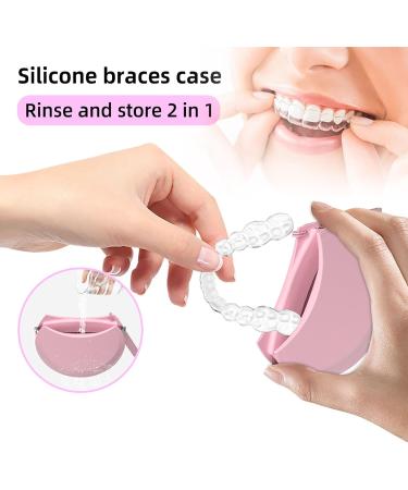 Shop Huaqgu Silicone Retainer Case Thin Mouth Protection & Aligner Etui with Lanyard Soft Blue Silicone Shell for International Shipping - Buy Online on GoSupps.com