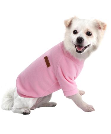 Hualisiji dog sweater fleece dog sweater large dog sweatshirt warm and light with a soft texture easy to wear and light colors (3xl pink) 3xl pink - Buy Online on GoSupps.com