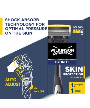 Wilkinson Sword Hydro 5 Blades - 1 Handle & 9 Men's Razor Blades | Premium Quality Direct Shipping Worldwide - Buy Online on GoSupps.com