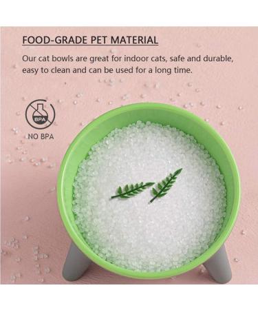 Cat Bowls Tilted Raised Cat Feeding Bowls Elevated Cat Food Water Bowl Kittens Dishes 15 Inclined Angle Cat Feeder 2PCS(Yellow+Green) 2PCS Yellow+Green - Buy Online on GoSupps.com