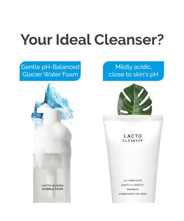 BENETUS Lacto Alaska Bubble Foam, Facial Cleanser, Face Wash, Moisture Balance, for Sensitive Skin Korean Skincare 200ml - Buy Online on GoSupps.com