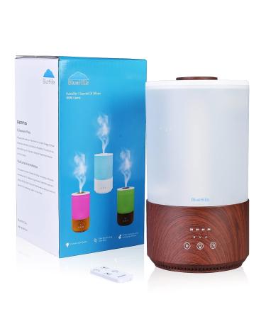 BlueHills Premium 4000ml Tall Essential Oil Diffuser 4L - Remote Timer, Aroma Humidifier, High Mist Output - Big Capacity for Large Room - Dark Wood Grain - T402 - Buy Online on GoSupps.com