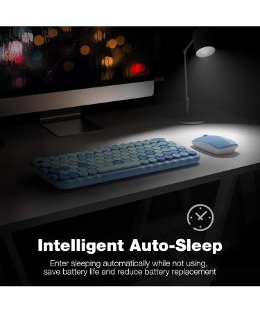 MOFII Colorful Computer Wireless Keyboard and Mouse - Mini Blue - Buy Online on GoSupps.com
