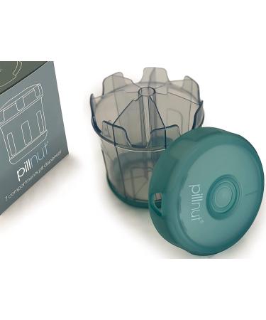 Jumbo Supplement Organizer with XL 7 Compartments - Easy-to-Use Pill Dispenser - 1 Month Vitamin Holder - Blue - Buy Online on GoSupps.com