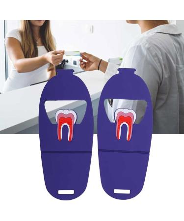 Verdant Touch Tooth-Shaped Card Holder - Purple Dental Stand & Gift for Dentists | Set of 2 - Buy Online on GoSupps.com