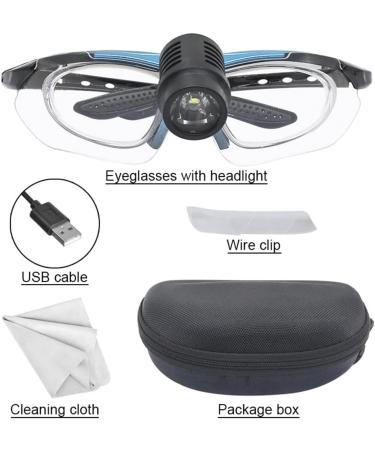 Headlight with Light Glasses Headlight Brightness Adjustable Light for ENT Examination Magnifying Glass Auspicious Clouds - Buy Online on GoSupps.com