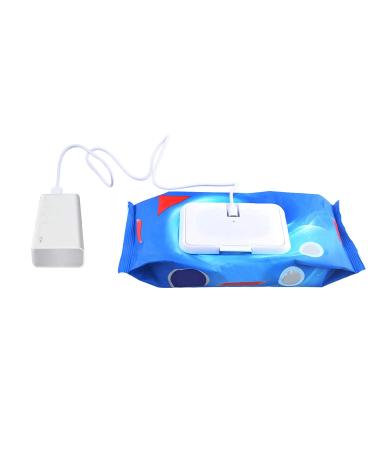 USB Portable Baby Wipes Heater - Thermal Warm Wet Towel Car Mini Tissue Paper Warmer - White - Buy Online on GoSupps.com