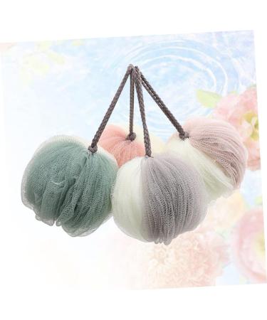 FRCOLOR 4 Pcs Large Mesh Pouf Bath Ball - Ultra-Soft Shower Sponge for Spa-Like Experience - Ideal for International Shipping - Buy Online on GoSupps.com