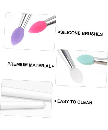 BELLIFFY 6pcs Eye Shadow Brush Makeup Eyeshadow Big Sequined Eyeshadow Brush Transparent Plastic Handle - Buy Online on GoSupps.com