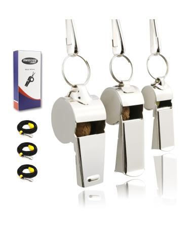 AMBITIONJUMP Whistle, Coach Whistles with Lanyard Family Whistle for Kids Sports Whistle for Referee Police Teacher Lifeguard combination whistles