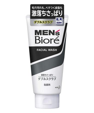 Kao Biore Men's Doubles Scrub face-wash 130g