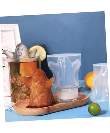 PRETYZOOM Circle Silicone Mold Ghost Silicone Mold Ice Maker Machine Fondant Molds Home Bar Ice DIY Tool Refrigerator Desktop 7X8.3X9CM As Shown - Buy Online on GoSupps.com