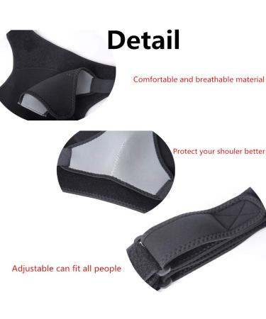 Totill Adjustable Bandage Shoulder Brace Neoprene Shoulder Support Left Shoulder Support Right Adult Women Men Shoulder Suppo - Buy Online on GoSupps.com