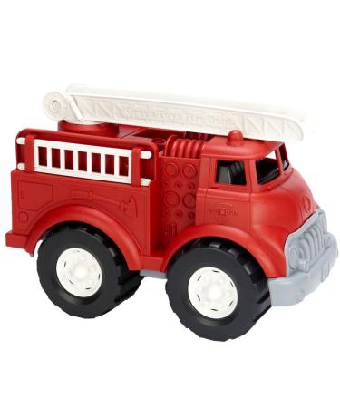 Green Toys Fire Truck - BPA Free, Phthalates Free Imaginative Play Toy for Improving Fine Motor, Gross Motor Skills. Toys for Kids CT