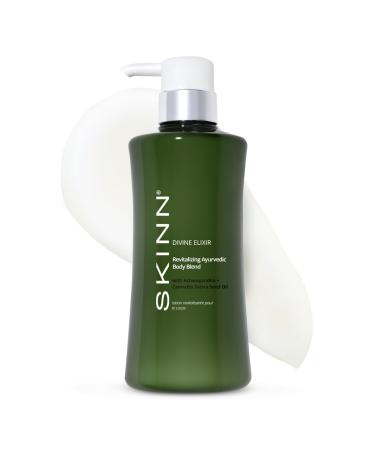 SKINN Natural Body Lotion Ayurvedic Body Blend - Divine Elixir Revitalizing Natural Lotion for Dry Skin - Soothing Cooling & Moisturizing Ashwagandha Body Lotion for Wrinkles & Stretch Marks