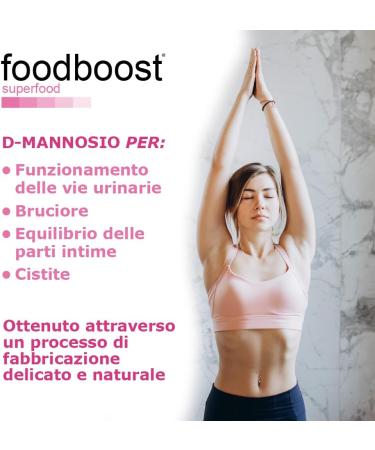  foodboost D-Mannose 250g powder - 100% natural vegan - from larch and birch - no additives gluten-free lactose-free - Cystitis and urinary tract health - With measuring scoop - Buy Online on GoSupps.com