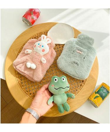 Maies 500ml Small Hot Water Bottle with Cute Plush Rabbit Cover - Pain Relief & Hot/Cold Therapy - Buy Online on GoSupps.com