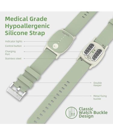 EmeTerm Explore Anti-Nausea Wristband - FDA Cleared, Mint Green, IP67 Waterproof, Motion Sickness Relief - Rechargeable & Drug Free - Buy Online on GoSupps.com