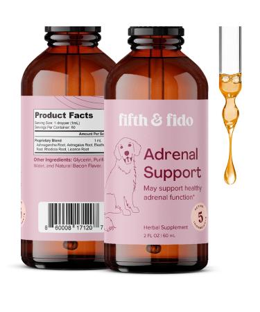 Liquid Dog Adrenal Support - Holistic Supplement Adrenal Balance for Dogs - Herbal Kidney Support for Dogs - Natural Cushings Treatment for Dogs with Astragalus & Licorice Root Adrenal Support 2 Fl Ounces