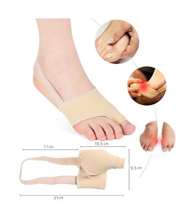 2pcs Bunion Corrector & Big Toe Protector | Hallux Valgus Splint Pad for Pain Relief & Comfort - Buy Online on GoSupps.com