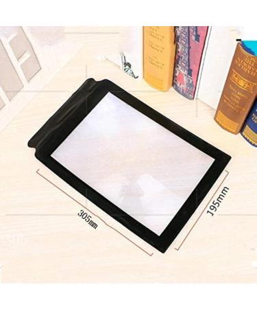 Professional Magnifier 5X Large Rectangular A4 Card Ultra-Thin PVC - 305 X 195mm Distortion-Free Lens for Seniors Low Vision Books Pages Magazines Newspapers Full of Stars - Buy Online on GoSupps.com