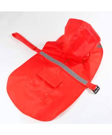 ocsoso Pet Rainy Days Slicker Brush Red Reflective Raincoat - XXL for Dogs | Waterproof & Stylish Pet Gear - Buy Online on GoSupps.com