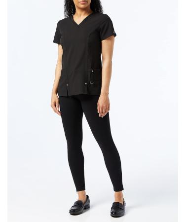 Dickies Xtreme Stretch Women Scrubs Top V-Neck 3X-Large Plus, Black | Shop Now - Buy Online on GoSupps.com