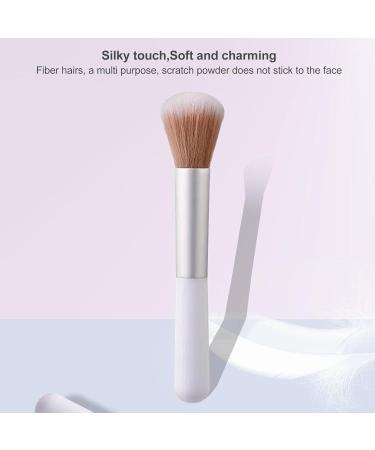 ZJchao Rounded Handle Dome Shape Blush Brush High Density for Easy Bronzer and Setting Powder Application Thick Aluminum Tube - Buy Online on GoSupps.com