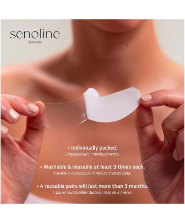 Senoline EYE AND SMILE PATCHES anti-aging for women and men. Anti-dark circles anti-puffiness. Adhesive gel with a blend of natural oils and ceramides. 4 reusable pairs. Made in Barcelona - Buy Online on GoSupps.com