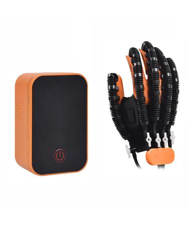 Rehabilitation Robot Gloves for Stroke Hemiplegia Hand Adjustable Strength Settings Finger Orthosis Long-Term Relief Finger Cramps(Size:Size L Color:Right) size L right