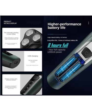 Buy Men's Electric Razor - 4 in 1 Waterproof Rotary Shaver Cordless USB Rechargeable for Travel - Perfect Gift for Husband & Dad - Buy Online on GoSupps.com