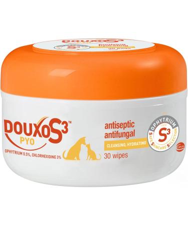 Douxo S3 PYO Wipes 30 Count - Antimicrobial Pet Wipes for Skin Care - Buy Online on GoSupps.com
