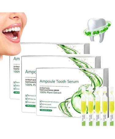 Tlopa ampoule tooth serum tlopa ampoule toothpaste tlopa ampoule essence toothpaste 3V fruit acid tooth whitening disposable dental removal of tartar and dental cover (30 pieces)