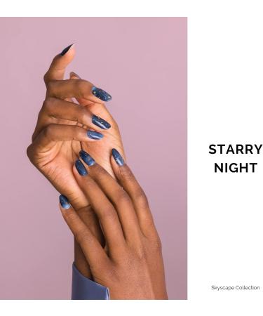 NAILOG Semi Cured Gel Nail Strips 34 pcs Salon-Quality Gel Nail Stickers Long Lasting Nail Wraps for Women with Soft Gel Finish Starry Night - Buy Online on GoSupps.com