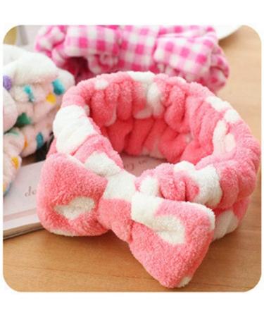 PULABO Polka Dot Bow Knot Wash Face Headband | Soft Makeup Hairband | High Quality & Safe for Skincare - Buy Online on GoSupps.com