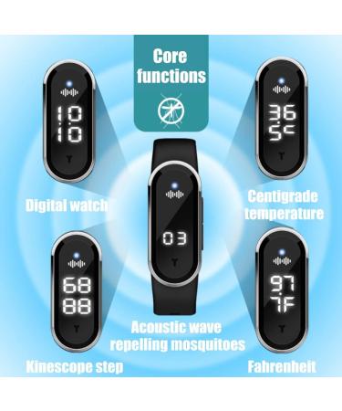 BStCar Anti-Mosquito Bracelet | USB Rechargeable Silicone M ckenschutz-Armand for Adults & Children | Effective Insect Repellent - Buy Online on GoSupps.com