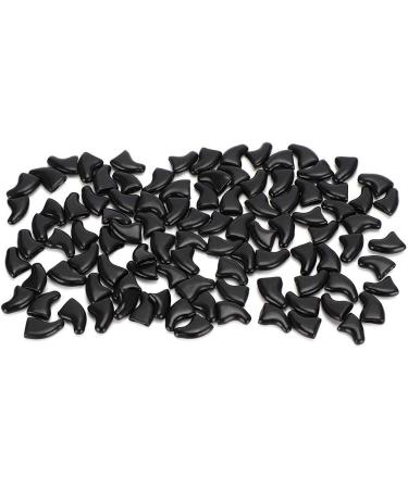 Biitfuu 100pcs Cat Claw Caps - Soft Nail Protectors Cool Black Cat Claw Covers with Adhesives for Safe and Comfortable Play - Buy Online on GoSupps.com