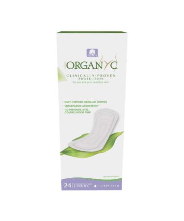 Organyc Organic Cotton Panty Liners Light Flow 24 Panty Liners