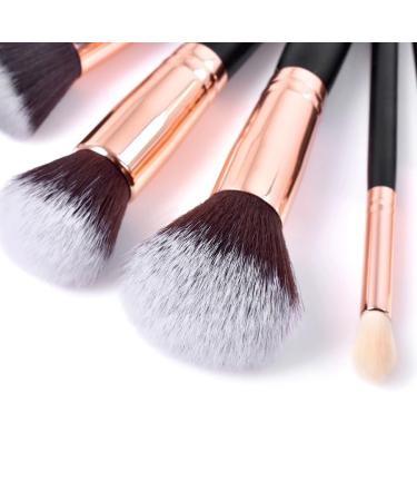 20-Piece Black Makeup Brush Set - Professional Beauty Tools for Foundation Eyeshadow & Powder | Perfect for Flawless Makeup Application - Buy Online on GoSupps.com