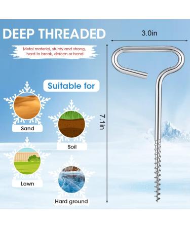 Universal Ice Anchor Tool Kit - Drill Adapter, Fishing Shelter Stake, Auger Tools & Screws for Ice Shanty - Ice Insert Sewing & Tent Fixer - Buy Online on GoSupps.com